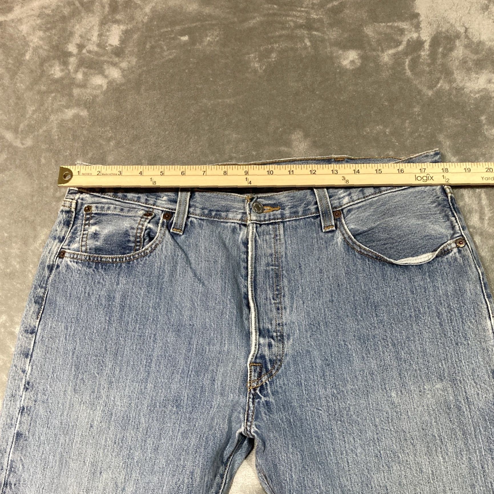 Levi's Levis 501 Jeans Men 36x29 37x30 Tag Original Fit Wash Button Fly Denim Casual Size US 38 / EU 54 - 2 Thumbnail