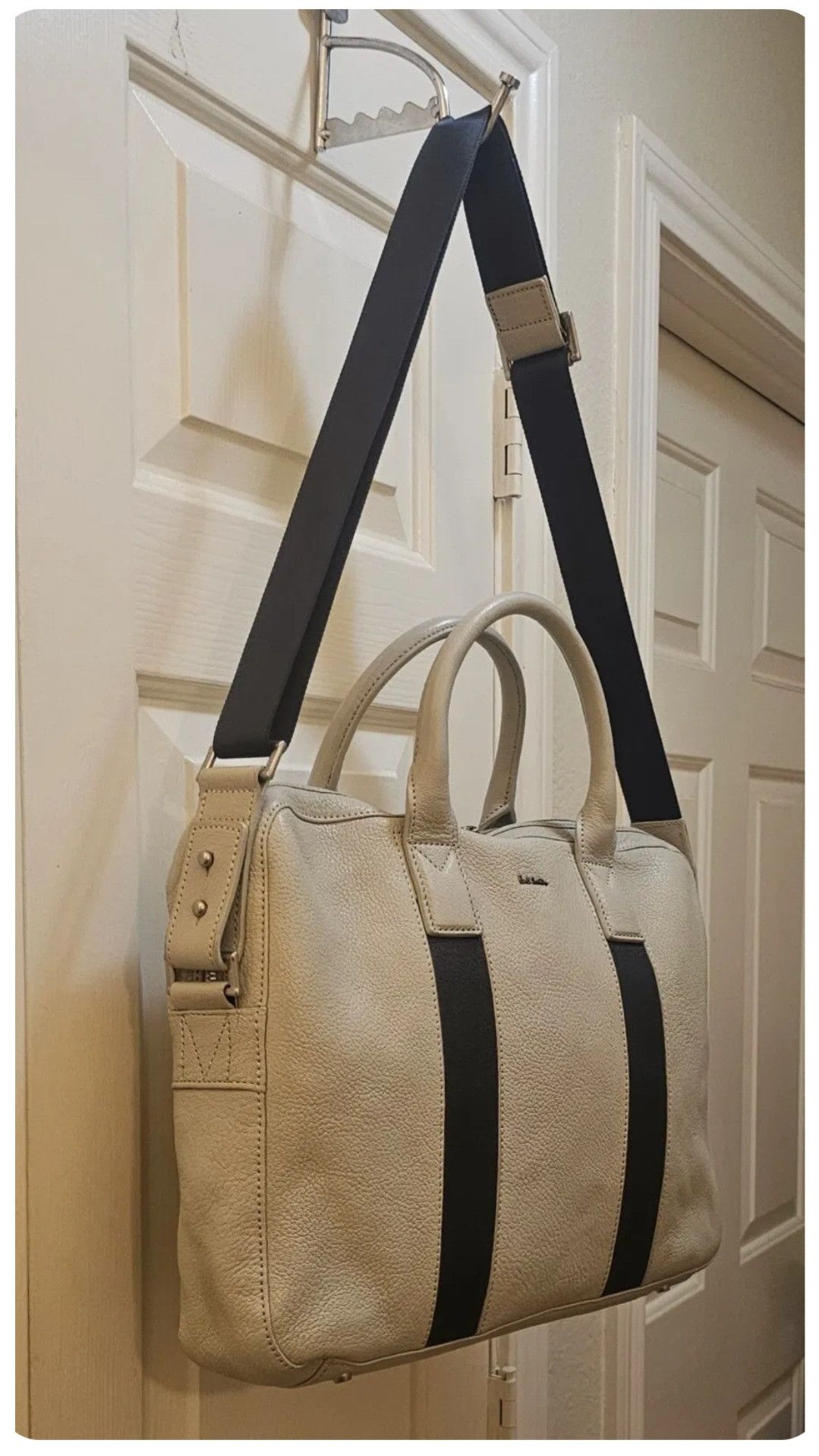 Sac Messager PAUL SMITH - Motif Triumph Bike Multicolore Sur Denim, Occasion Superbe état