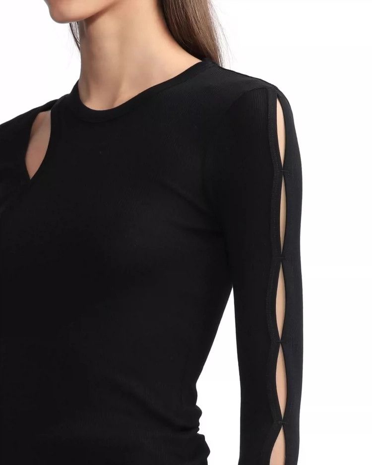 HELMUT LANG Cut-out design T-shirt