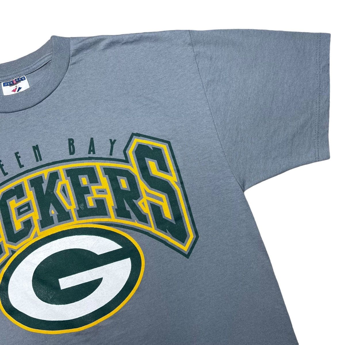 NFL × Vintage Vtg 90s NFL Green Bay Packers Spell Out 3D Logo Graphic Tee Size US L / EU 52-54 / 3 - 6 Thumbnail