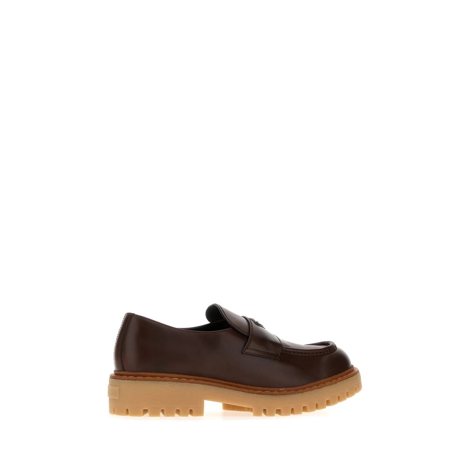 Prada PRADA Brown Leather Loafers New And Authentic (Men's size:12 Size US 12 / EU 45 - 3 Thumbnail