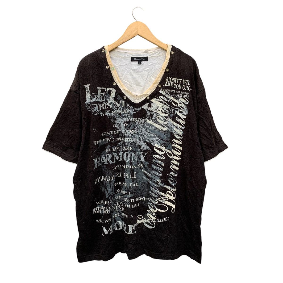 If Six Was Nine × Japanese Brand × Le Grande Bleu (L.G.B.) Beaumont carr poem shirt Size US XL / EU 56 / 4 - 1 Thumbnail