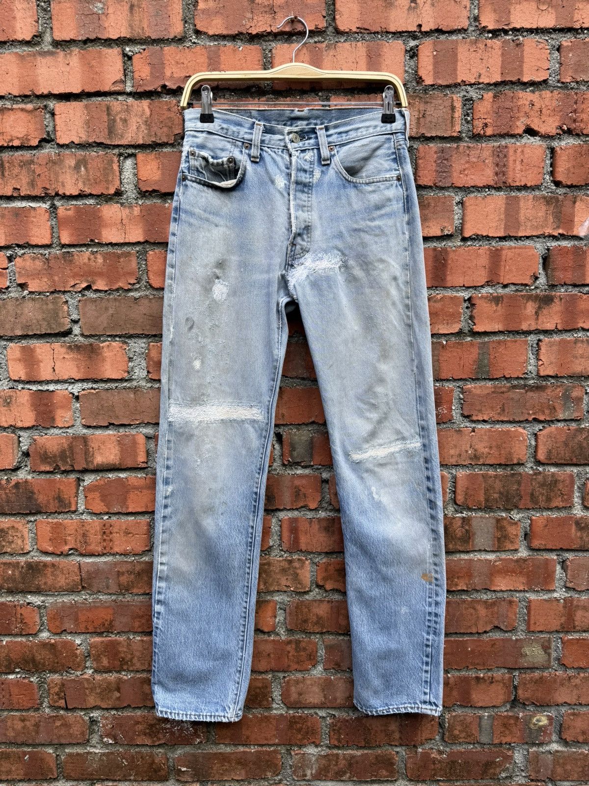 Levi's Vintage Clothing W29x33 Vintage levi’s 501 redline repaired 80s made in USA Size US 29 - 1 Thumbnail