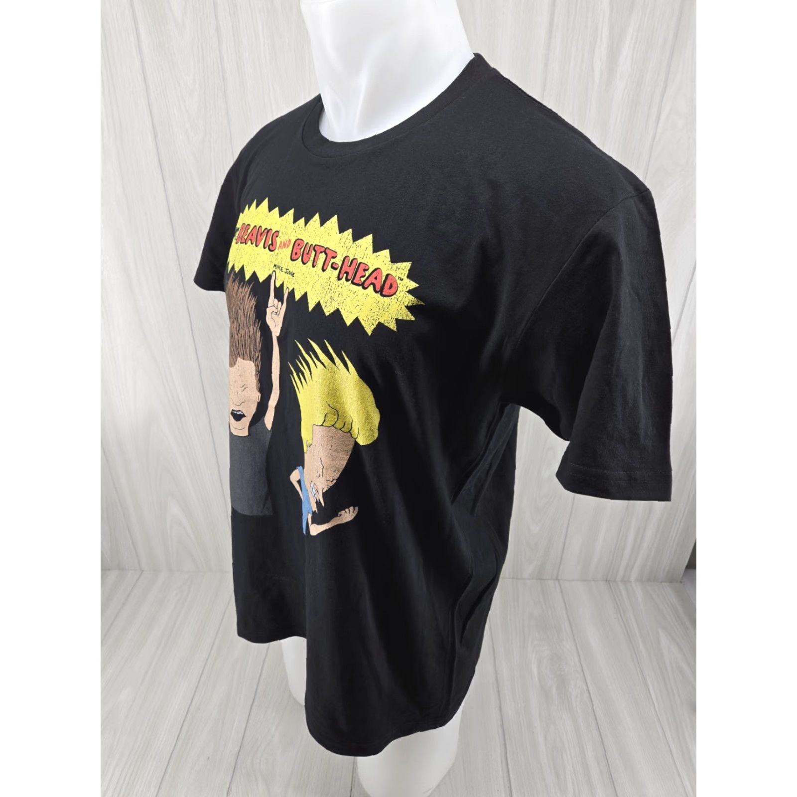 Vintage VINTAGE Beavis and Butthead MTV TV T-Shirt Large Black Mens Shirt Short Sleeve Graphic Print 1990s Size US L / EU 52-54 / 3 - 5 Thumbnail