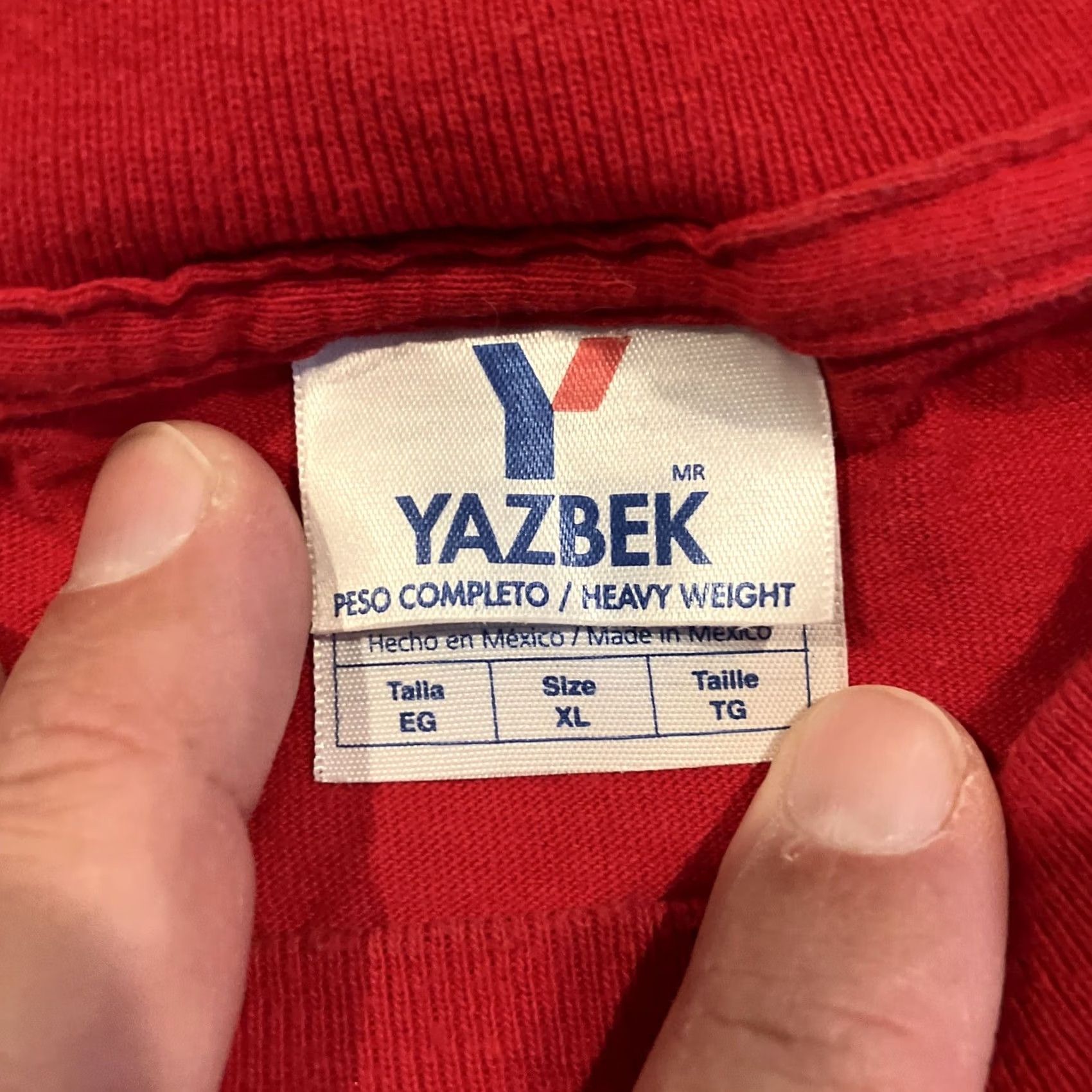 Vintage VINTAGE Yazbek T-Shirt Red XL Mens Cotton Crew Neck Short Sleeve 90s Trix Silly Rabbit AWESOME Size US XL / EU 56 / 4 - 3 Thumbnail