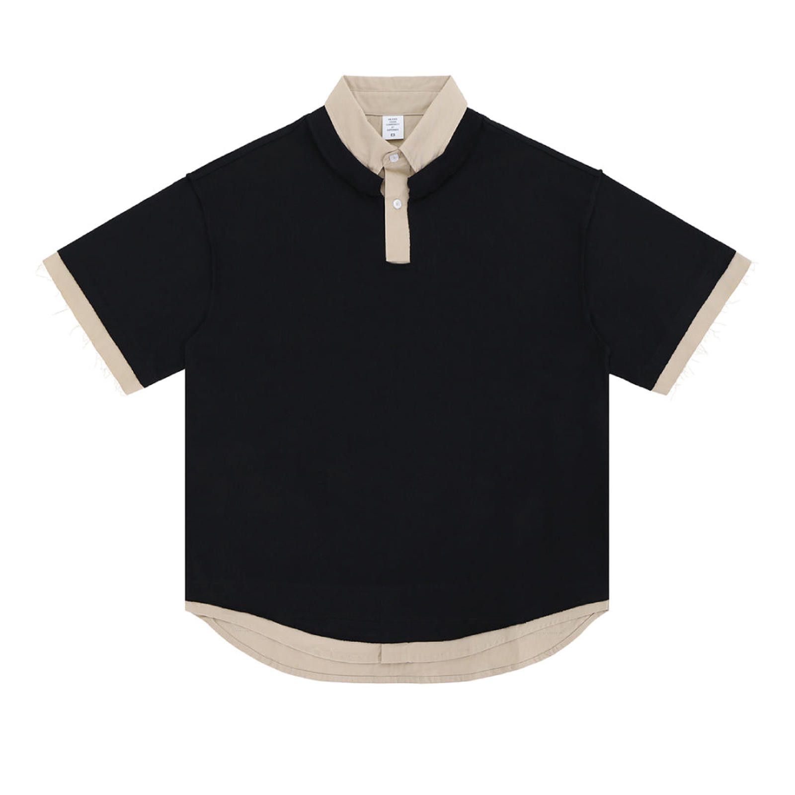 Other Black and Beige Short Sleeve Shirt Size US M / EU 48-50 / 2 - 1 Thumbnail