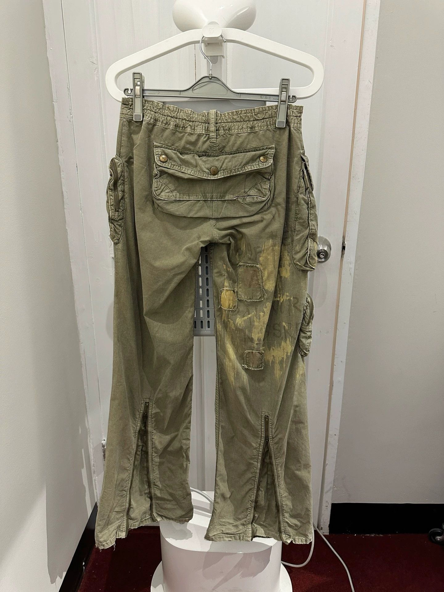 Share Spirit Homme Share spirit Sand Multi-Pocket Cargo Wasteland Pants Size 25" / US 0 / IT 36 - 4 Thumbnail