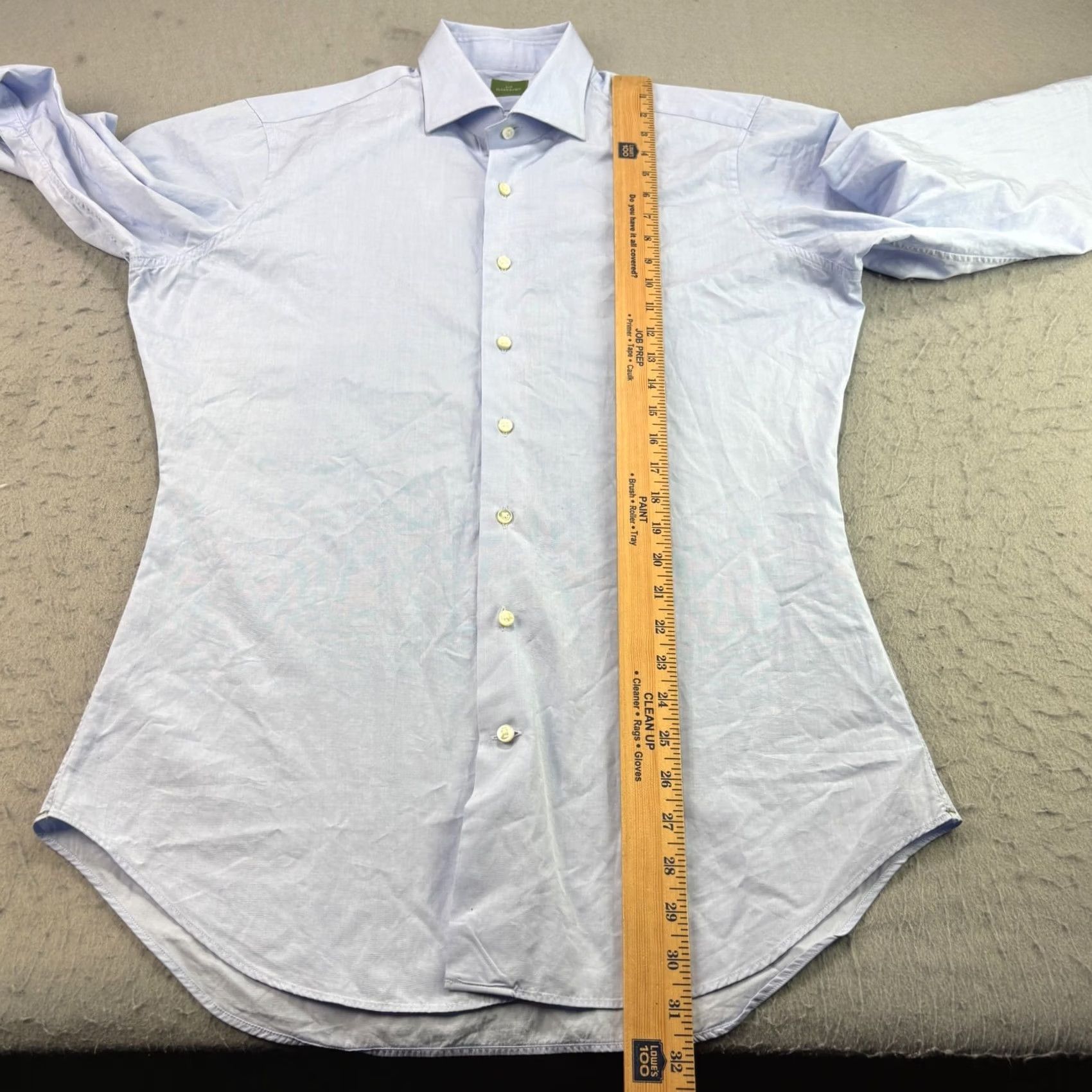 Sid Mashburn Sid Mashburn Shirt Mens Medium Blue Long Sleeve Button Up Formal Casual Size 40R - 7 Thumbnail