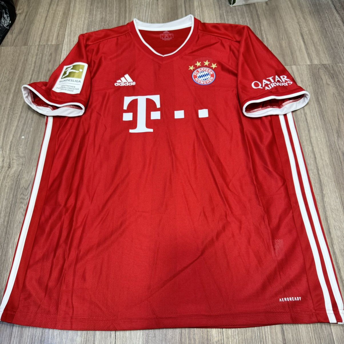 Adidas Bayern Munich 20/21 home shirt #9 Lewandowski Size US XL / EU 56 / 4 - 1 Thumbnail