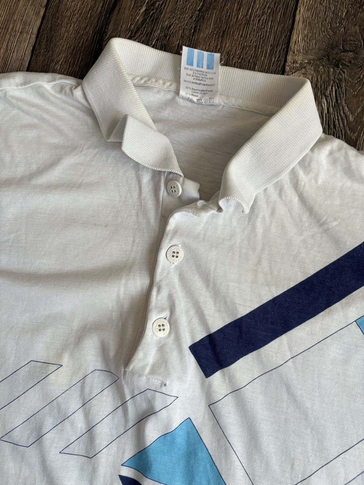 Adidas Vintage Adidas Ivan Lendl Polo Shirt Made in West Germany Size US XL / EU 56 / 4 - 3 Thumbnail