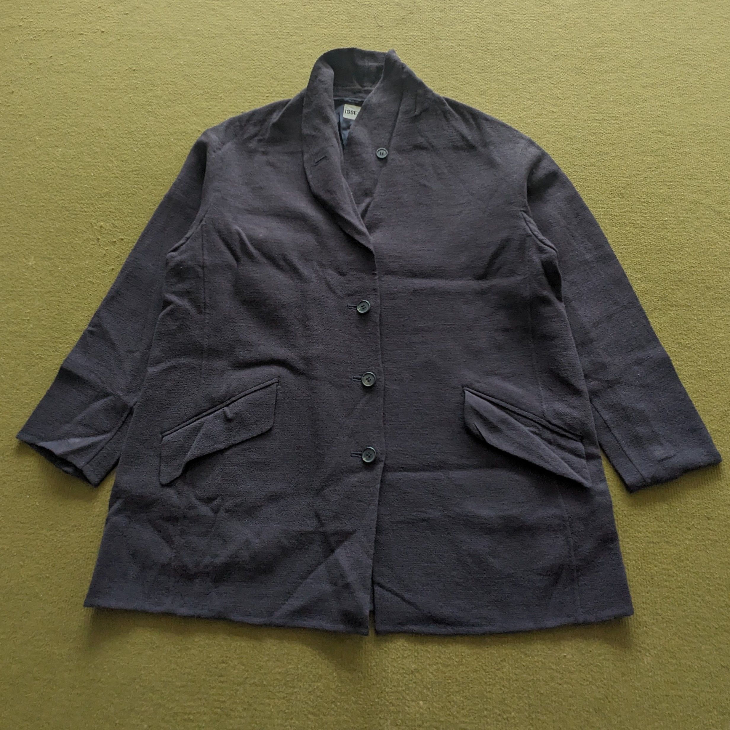 Issey Miyake Vintage ISSEY MIYAKE Japanese Brand Blazer Coat Size US L / EU 52-54 / 3 - 1 Thumbnail
