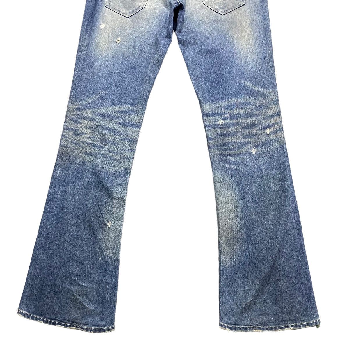 Vanquish Vanquish Gold Mudwash Denim Flare Jeans Size US 30 / EU 46 - 15 Thumbnail