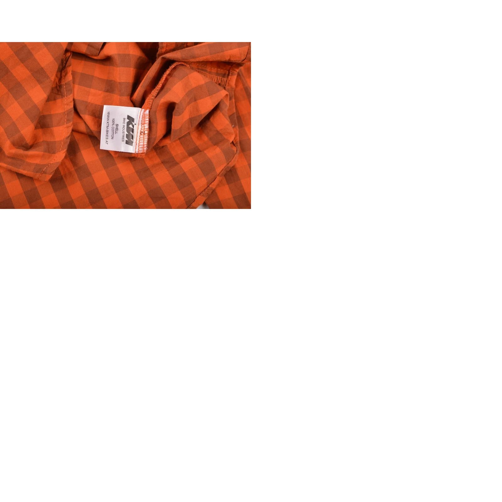 Vintage KTM Bike Industries Factory Team Orange Check Button Shirt Racing Size S Mens Size US S / EU 44-46 / 1 - 9 Thumbnail