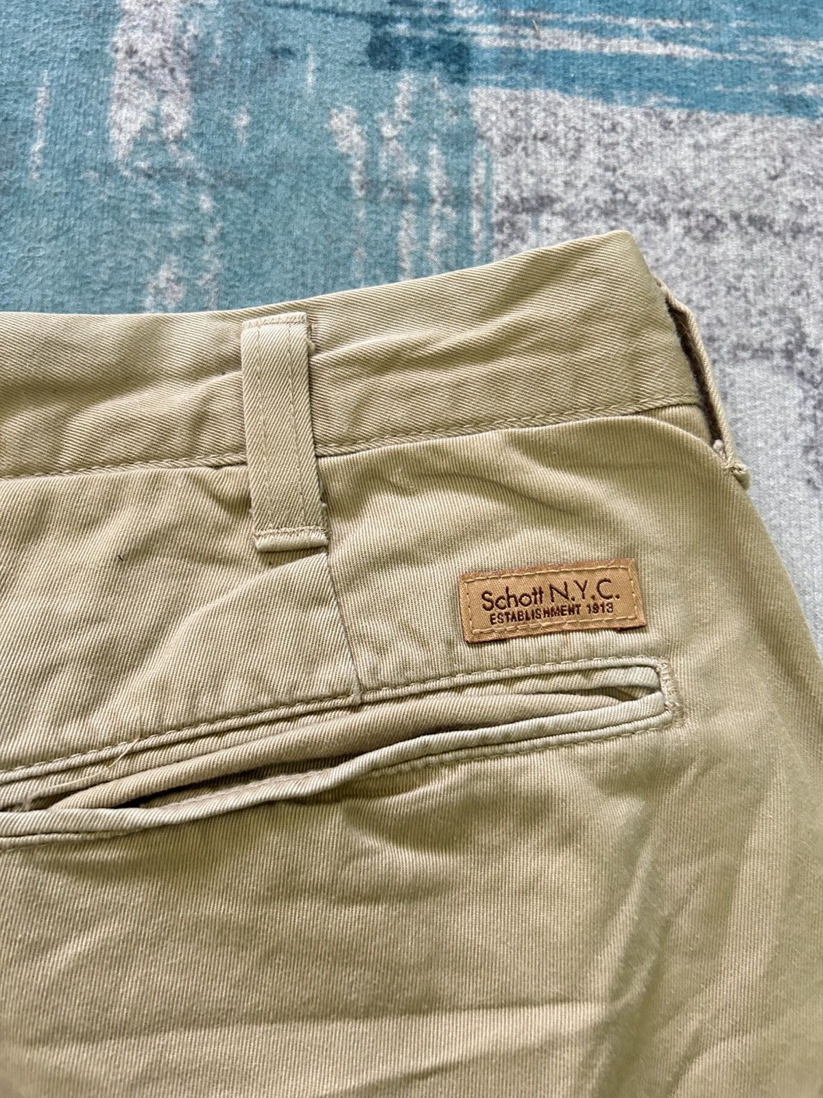 Schott Schott Khaki Cotton Workwear Panr Size US 30 / EU 46 - 7 Thumbnail