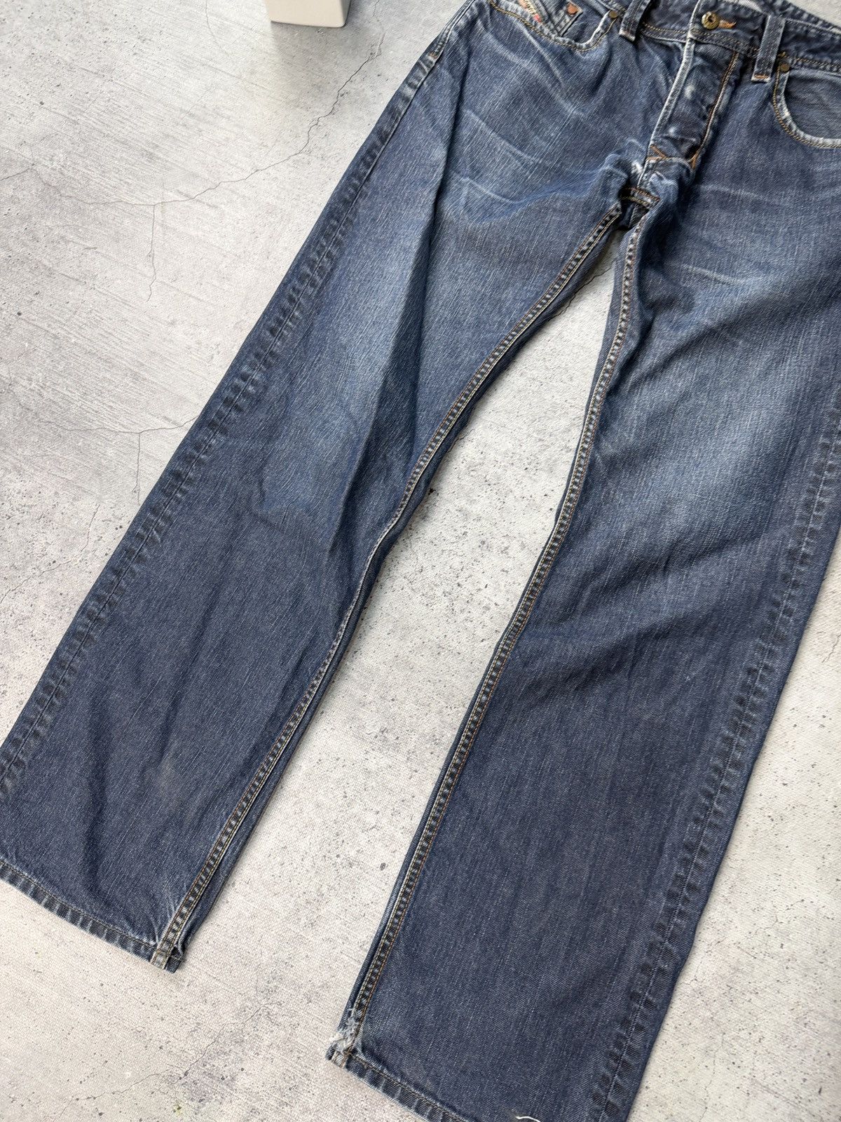 Diesel Vintage Diesel Jeans Flared Wide Japanese Y2K Faded Distress Size US 32 / EU 48 - 5 Thumbnail