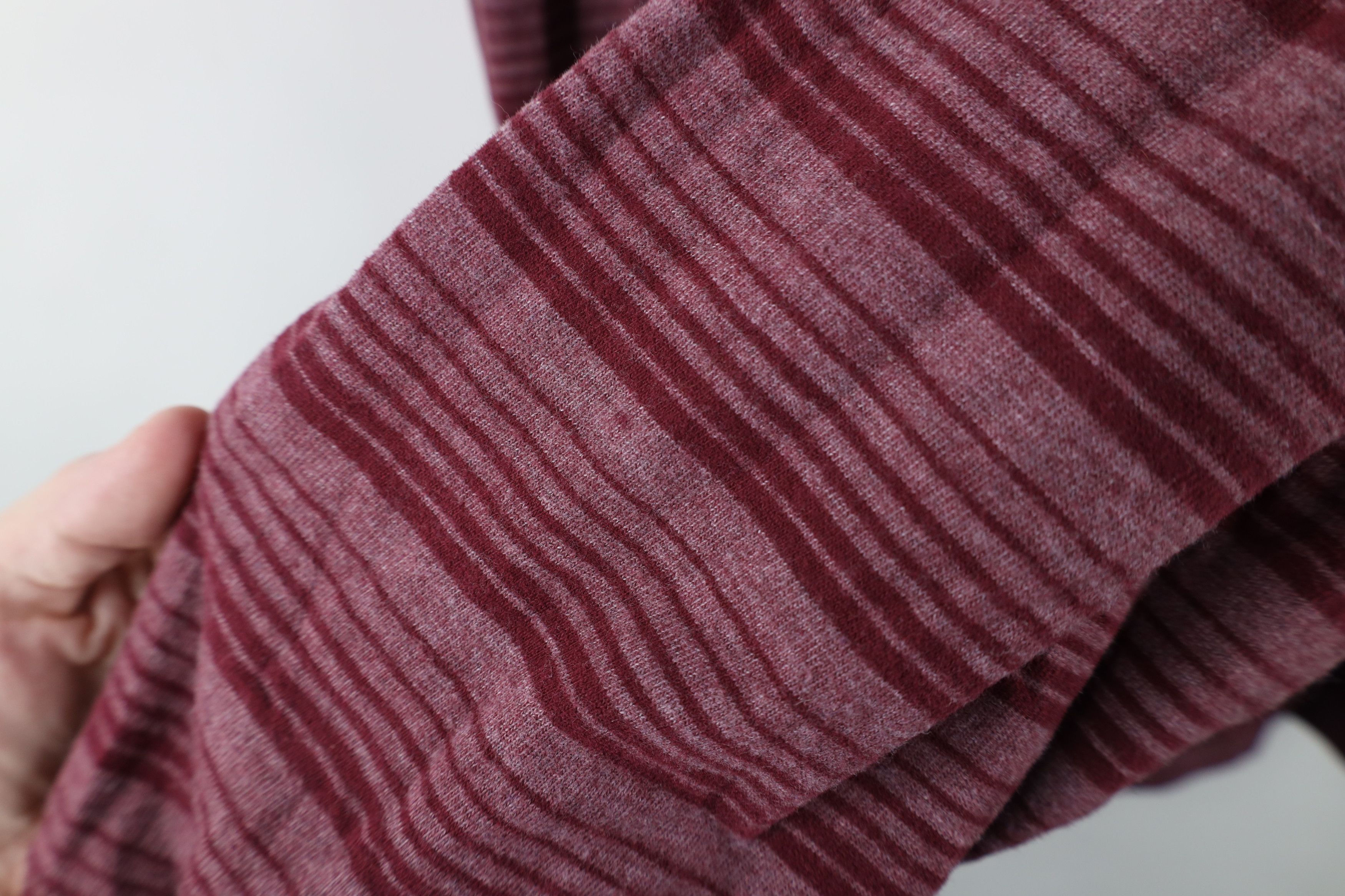 Levi's × Vintage Vintage 90s Levis Striped Long Sleeve Henley T-Shirt Red USA Size US XL / EU 56 / 4 - 7 Thumbnail