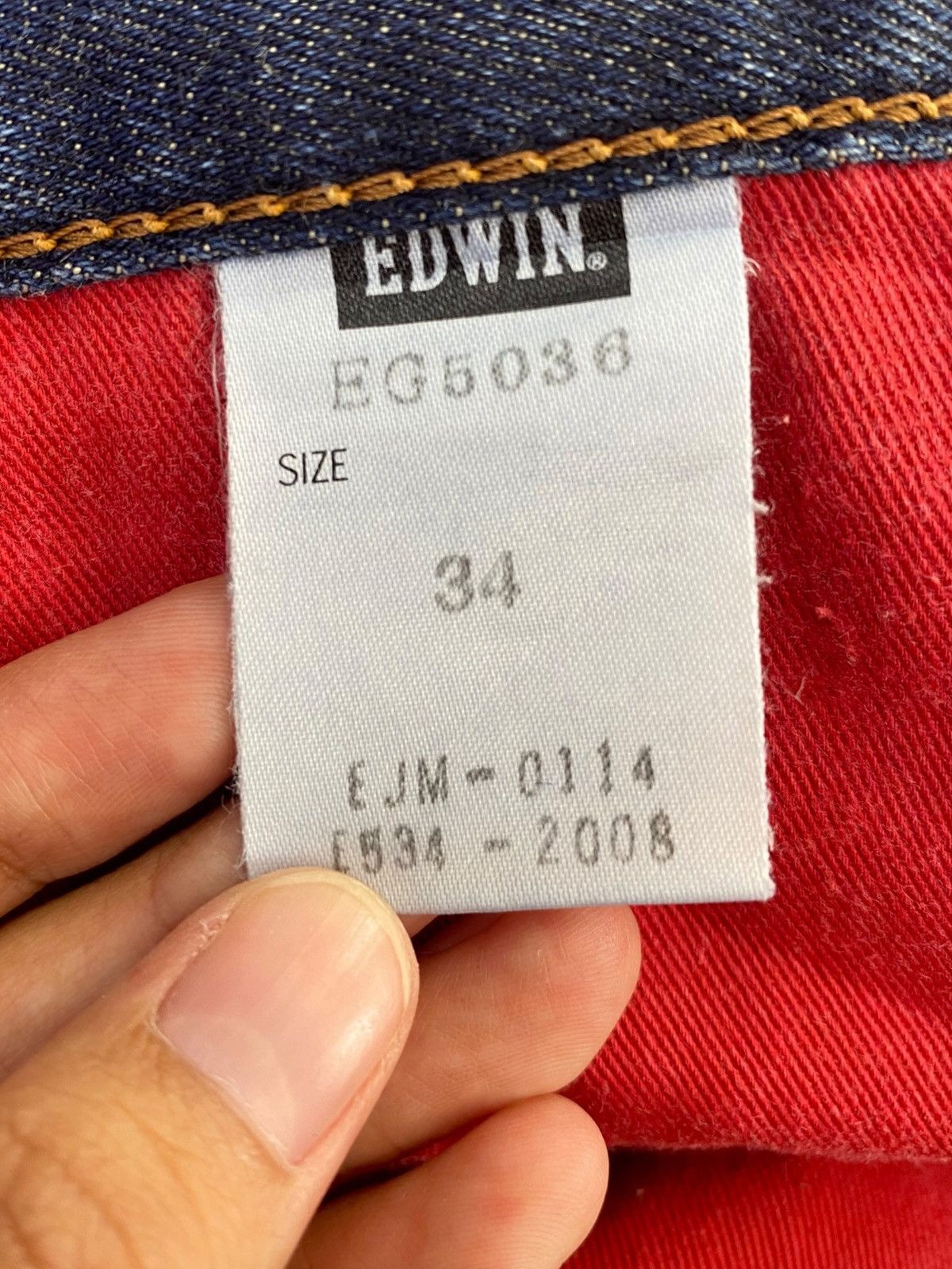 Edwin Edwin Blue Trip Whiskers Faded Wash Style Soft Jeans Size US 34 / EU 50 - 11 Thumbnail