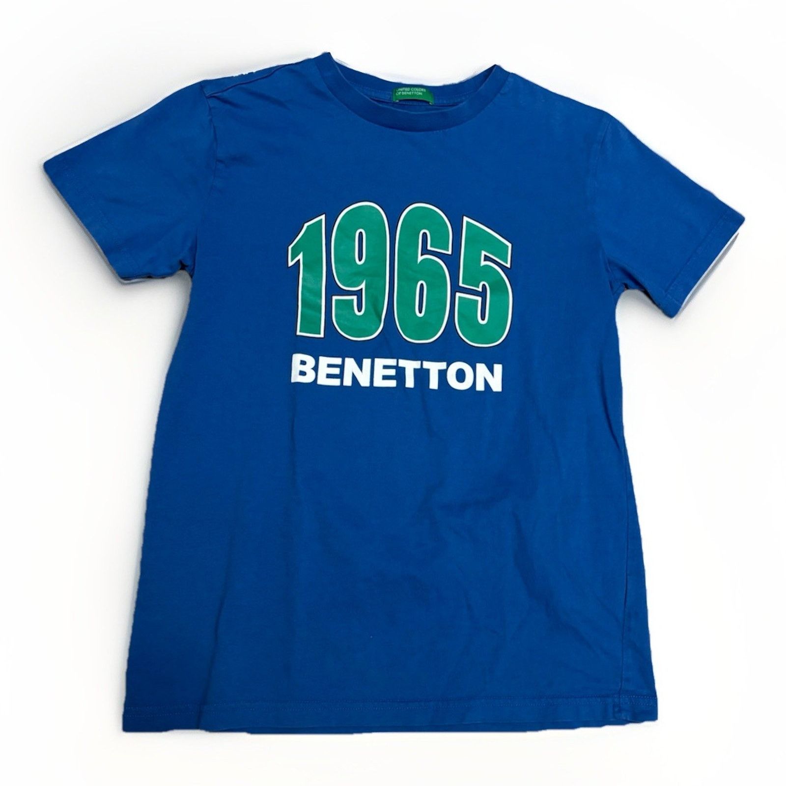 United Colors Of Benetton United Colors Of Benetton T Shirt Mens S Blue Cotton Size US XS / EU 42 / 0 - 1 Thumbnail