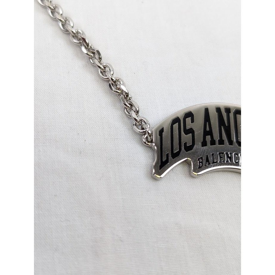 Balenciaga o1rshd1 Q:2 / Size: OS / Los Angeles Necklace in Silver Size ONE SIZE - 6 Thumbnail