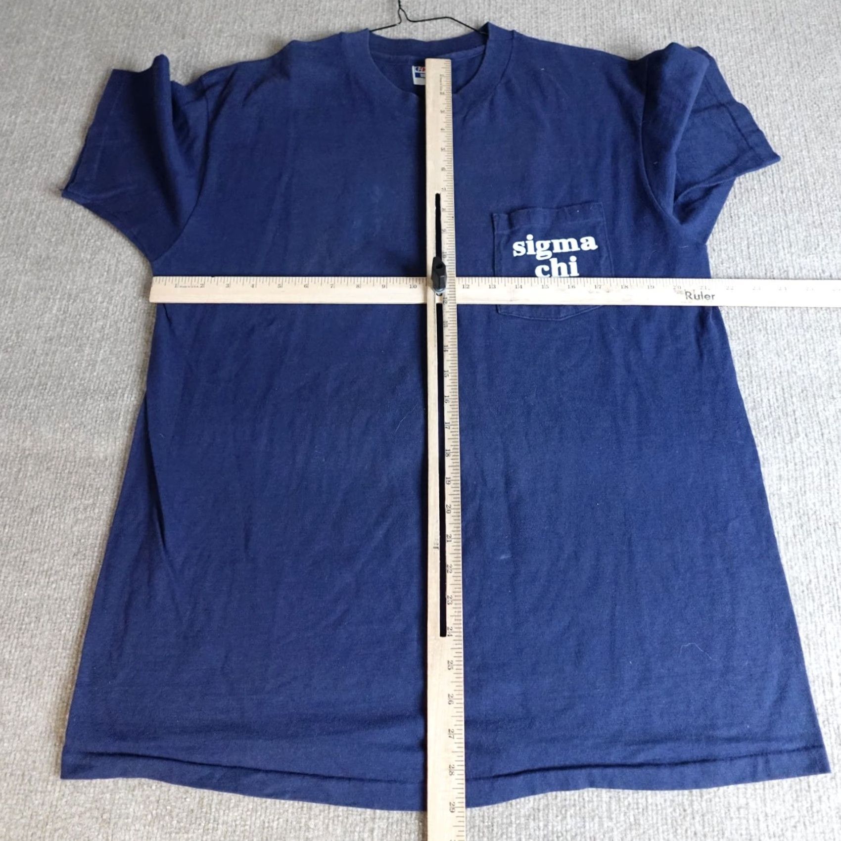 Vintage VINTAGE American Vintage Sigma Chi Shirt L Blue Double-Sided Size US L / EU 52-54 / 3 - 6 Thumbnail