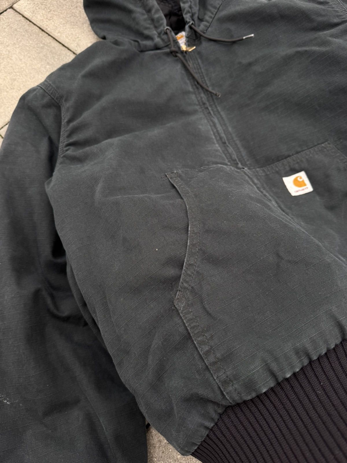 Carhartt × Vintage Carhartt Active Jacket Navy Washed Distressed Baggy Vintage Size US L / EU 52-54 / 3 - 5 Thumbnail