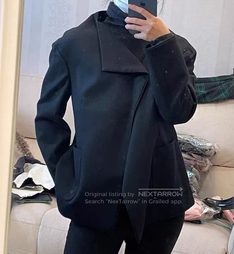 Comme des Garcons Comme Des Garcons Black Classic One-Button Wool Jacket Size M / US 6-8 / IT 42-44 - 7 Thumbnail