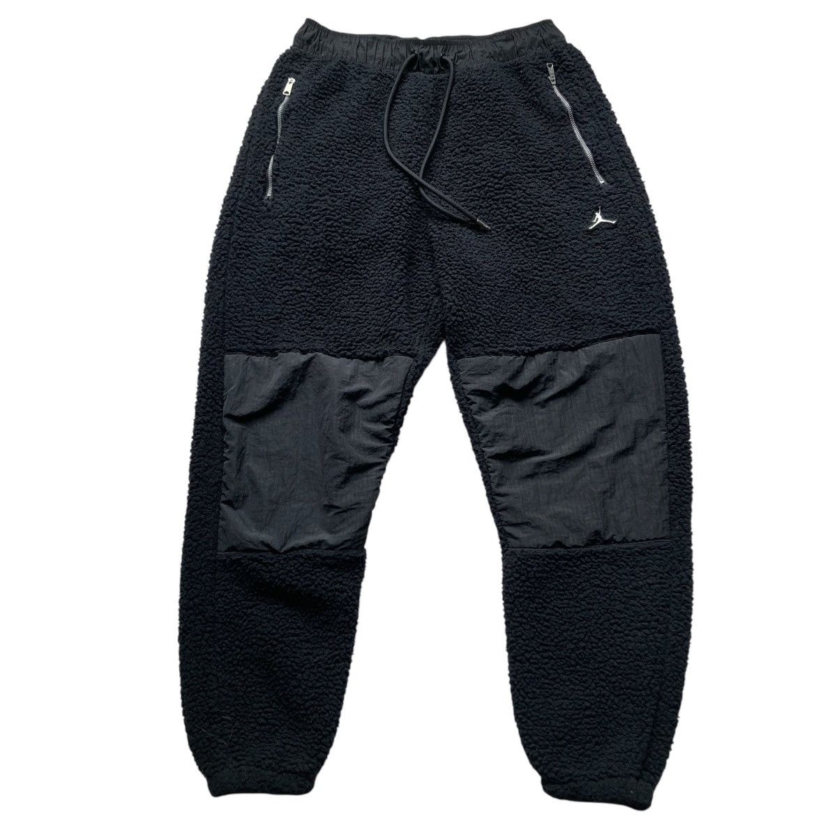 Jordan Brand Nike Air Jordan Thermal Fleece Sherpa Winter Black Pants Size US 32 / EU 48 - 2 Thumbnail