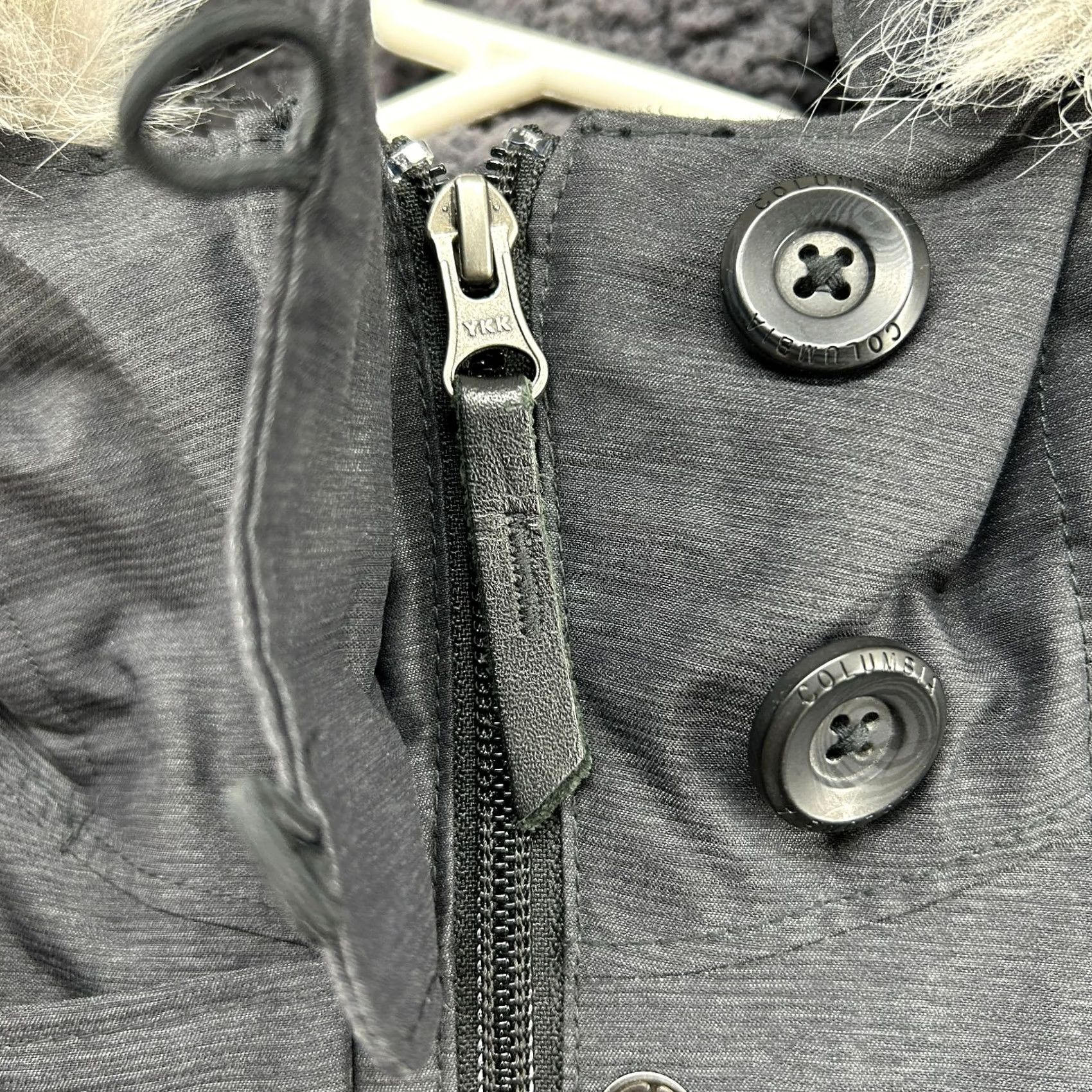 Vintage COLumbia Jacket Womens Large Gray Parka Hooded Nylon Long Interchange Size L / US 10 / IT 46 - 4 Thumbnail