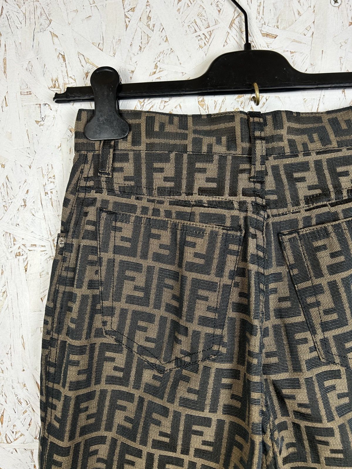 Fendi Vintage Fendi Zucca FF Monogram All Over Print Jeans 27” Size 27" / US 4 / IT 40 - 7 Thumbnail