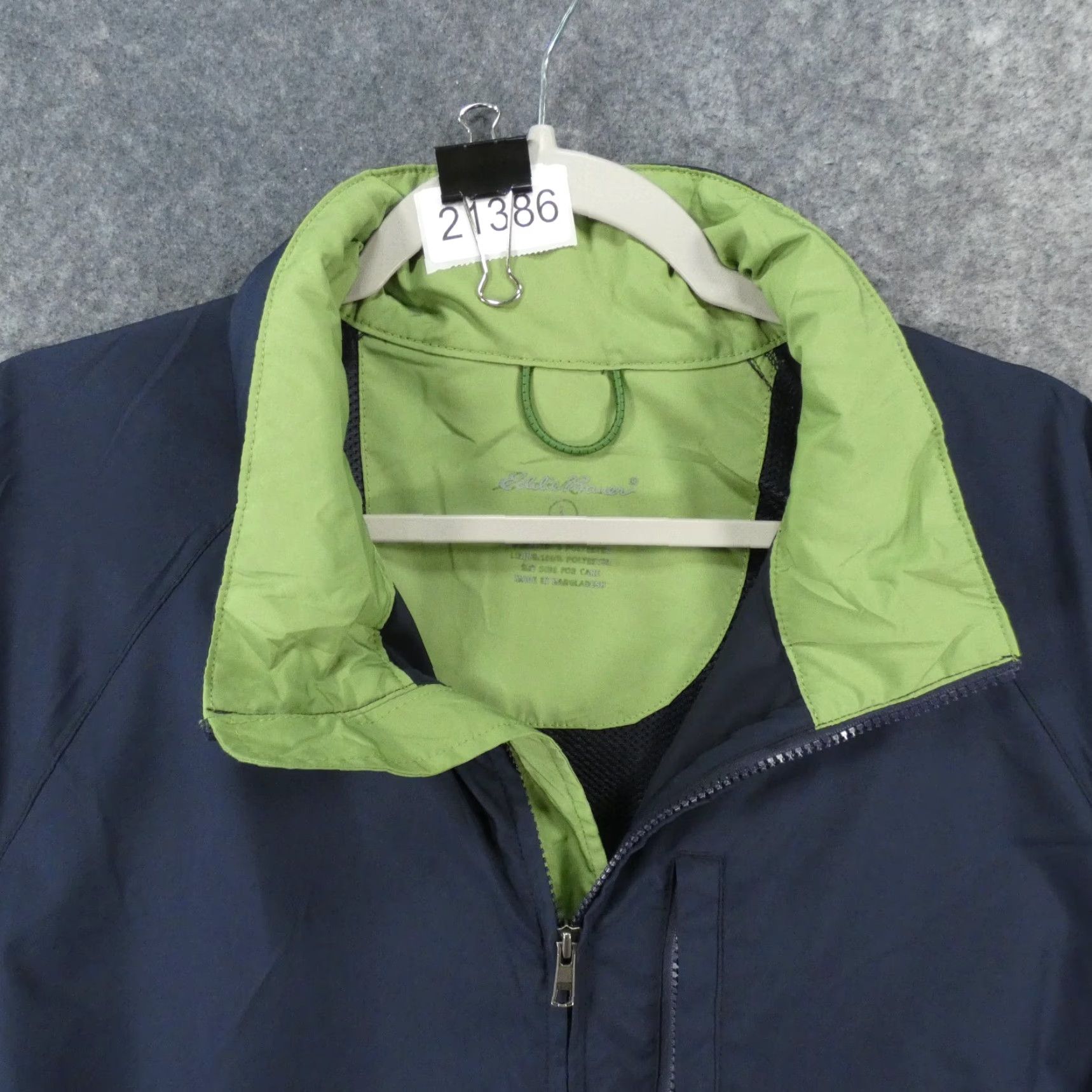Eddie Bauer Eddie Bauer Windbreaker Jacket Mens Large Navy Lined Full Zip Size US L / EU 52-54 / 3 - 2 Thumbnail