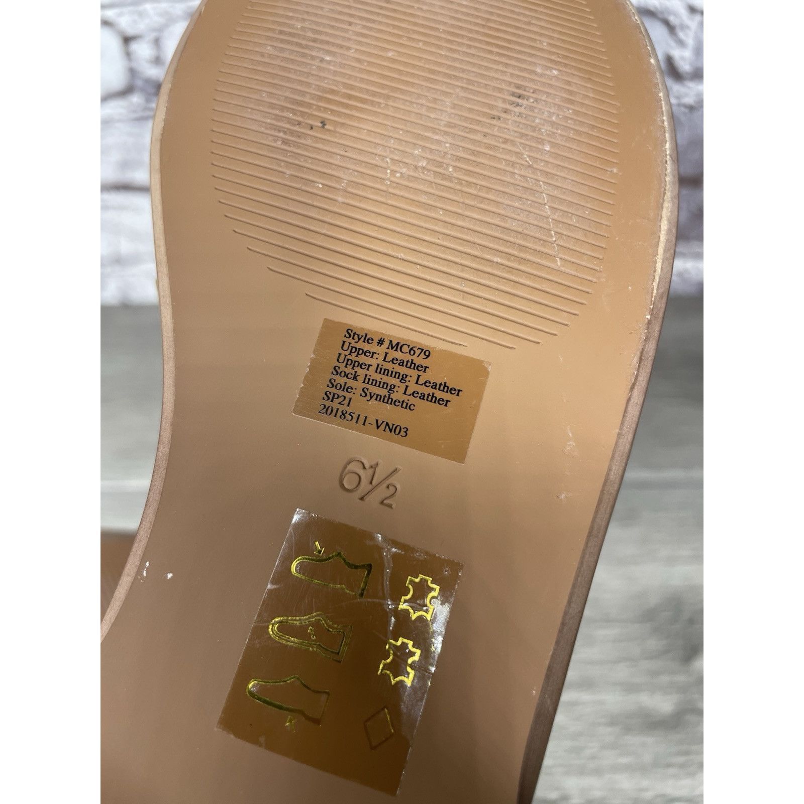 Madewell Madewell Brown Green Wavy Snake Embossed Leather Slides Flat Size US 6.5 / IT 36.5 - 9 Thumbnail
