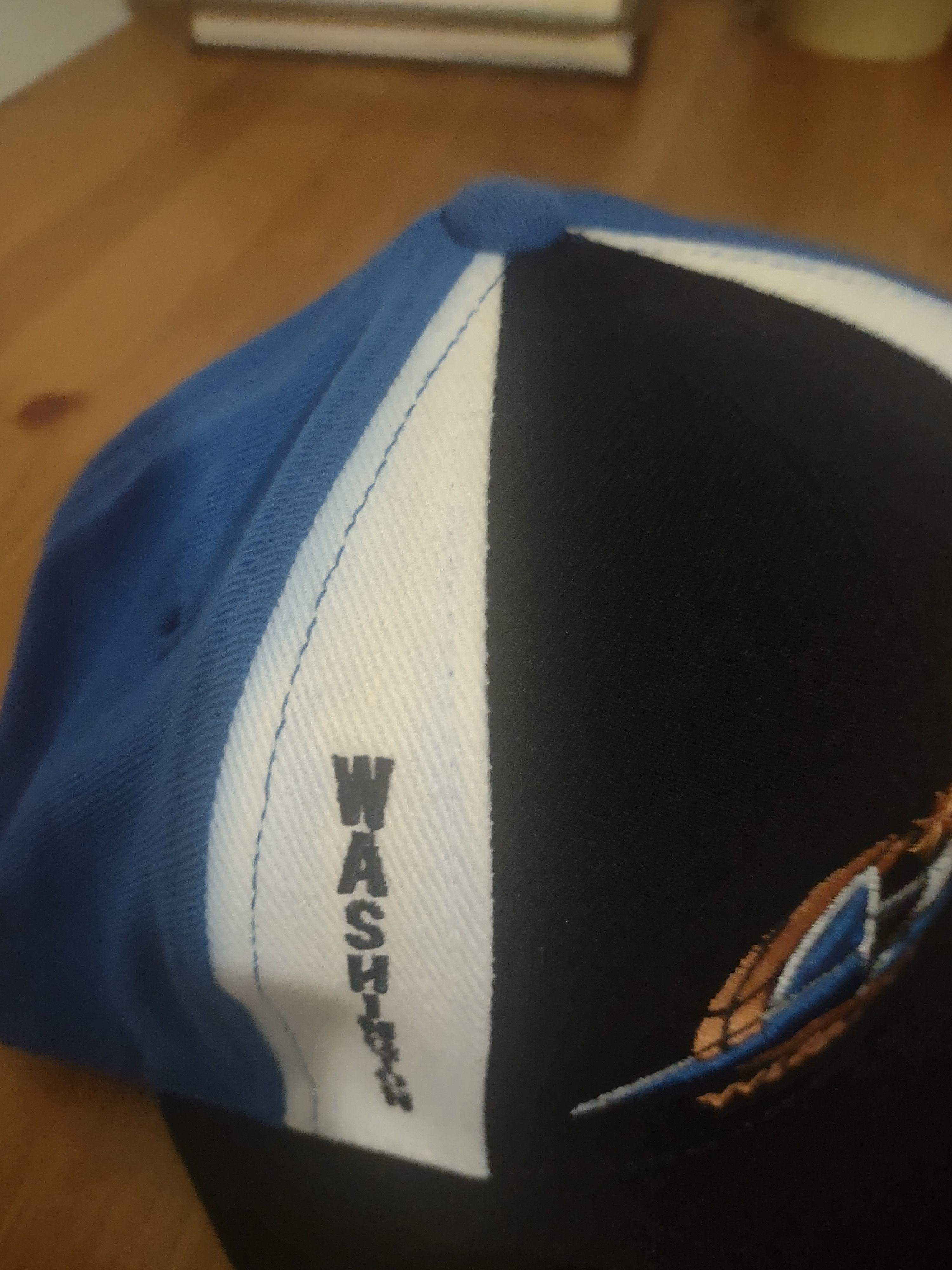 NBA × Reebok × Vintage Y2K Washington Wizards 2001 Pinwheel Fitted Hat Size 7 1/4 Size ONE SIZE - 3 Thumbnail