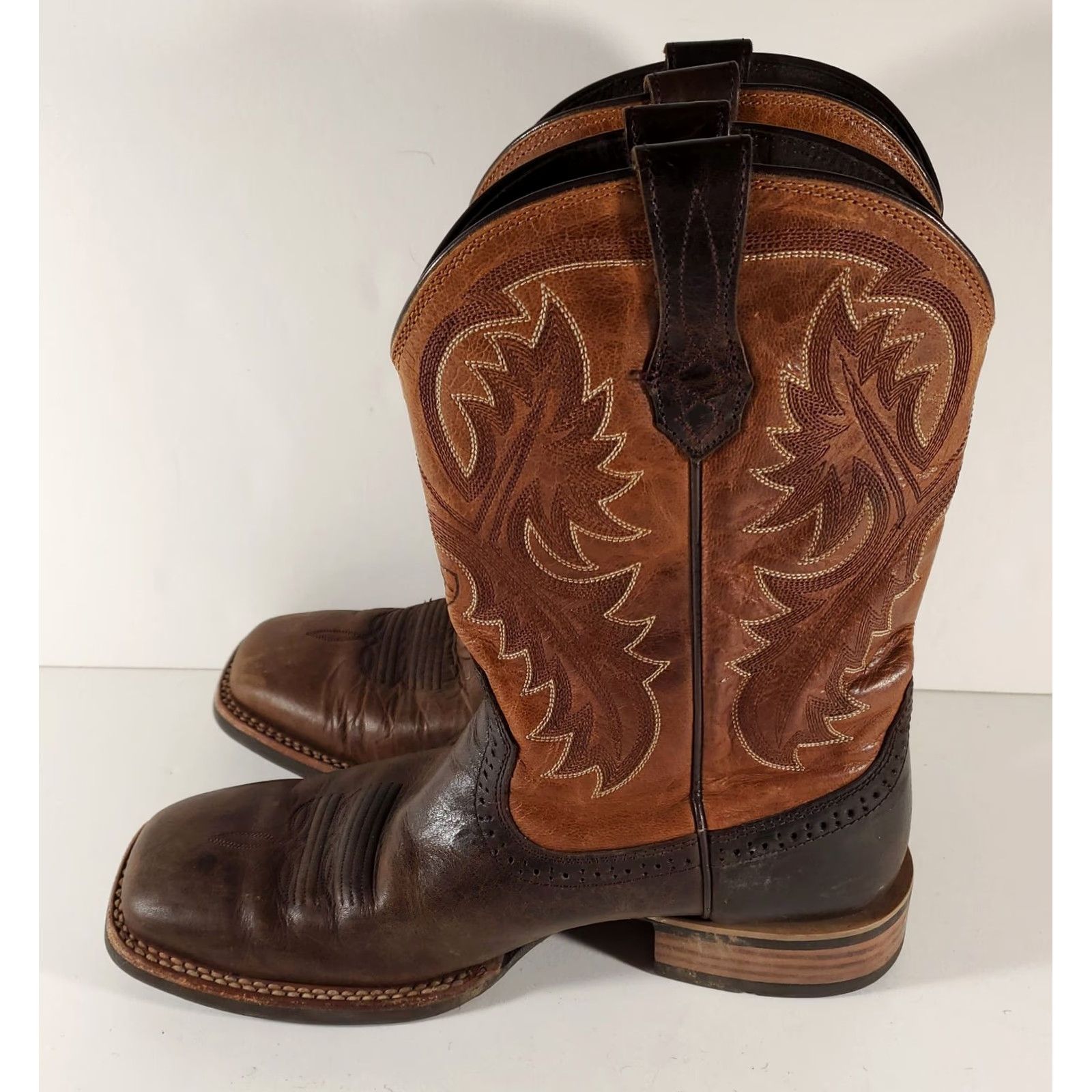 Ariat Ariat Quickdraw Boots Leather Cowboy Western Brown Mens 9.5 Boots Mens Brown 9.5 Ariat Quickdraw Western Cowboy Leather Shoes Size US 10 / EU 43 - 5 Thumbnail
