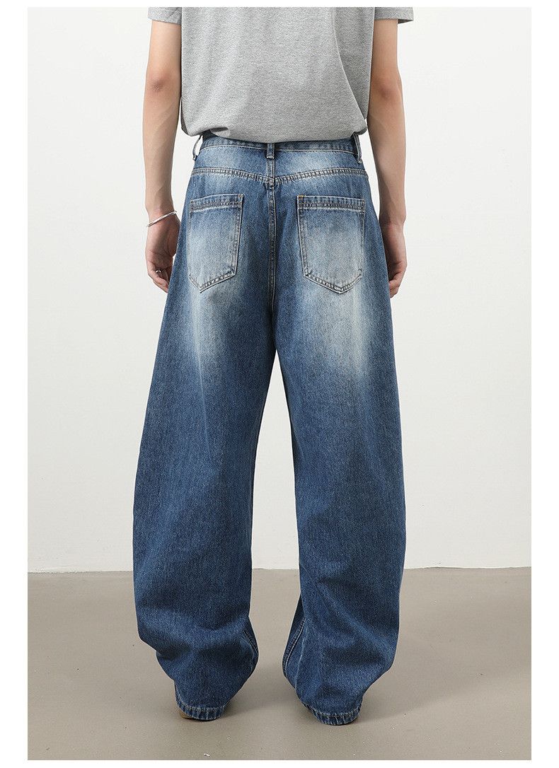 Vintage Men's American retro washed patchwork scimitar jeans Size US 32 / EU 48 - 6 Thumbnail