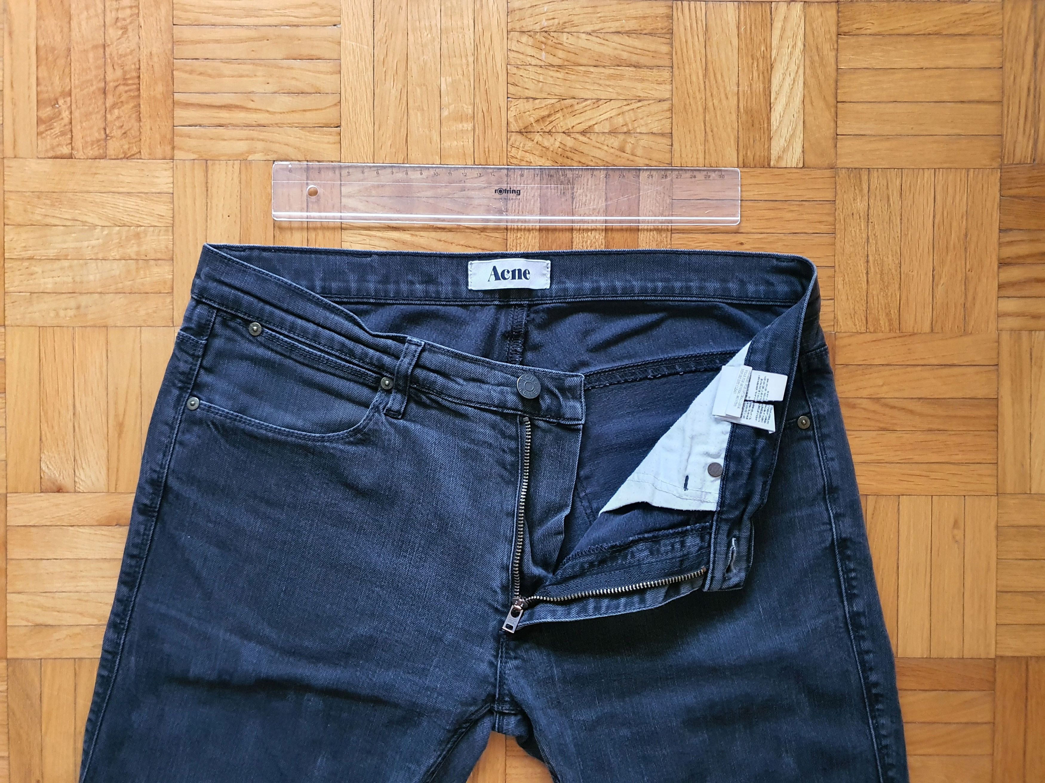 Acne Studios MAX CASH Denim Jeans (Slim Fit, Dry Fade) - Sz W34 L30 Size US 34 / EU 50 - 5 Thumbnail