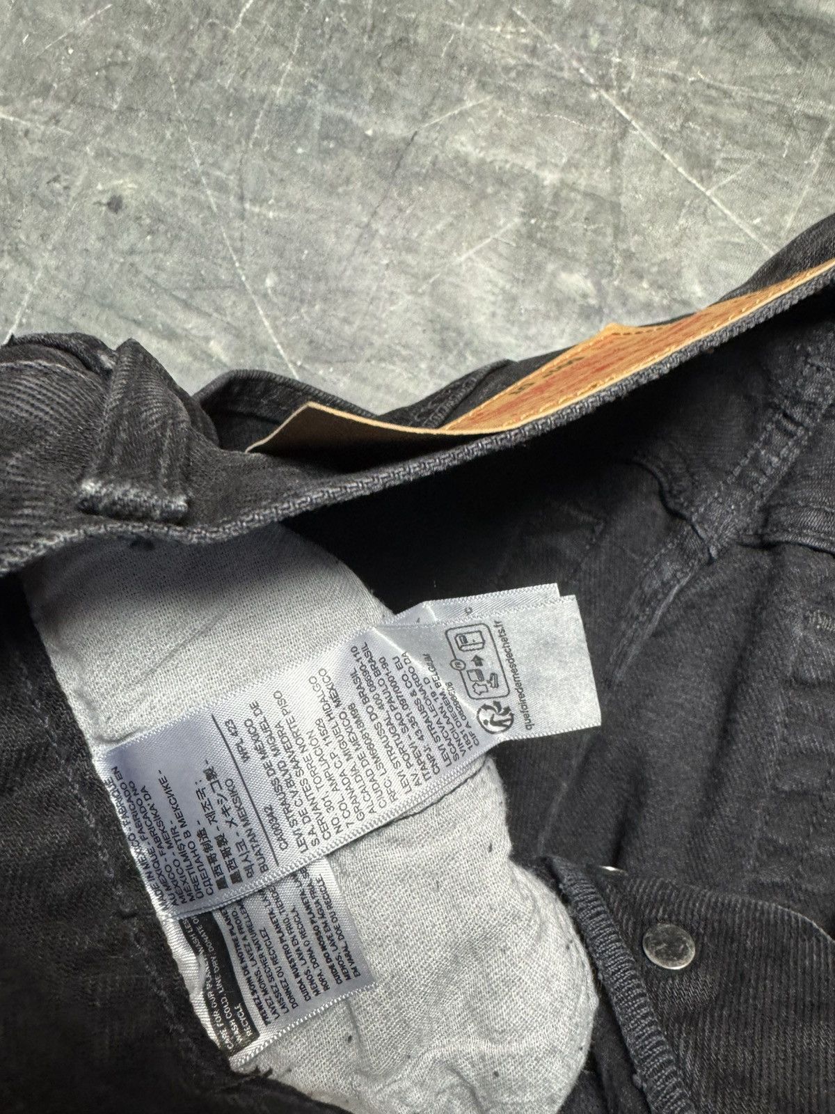 DENIM TEARS × Levi's Denim Tears Levis Rocker Studded Jeans in Black Size US 31 - 10 Thumbnail