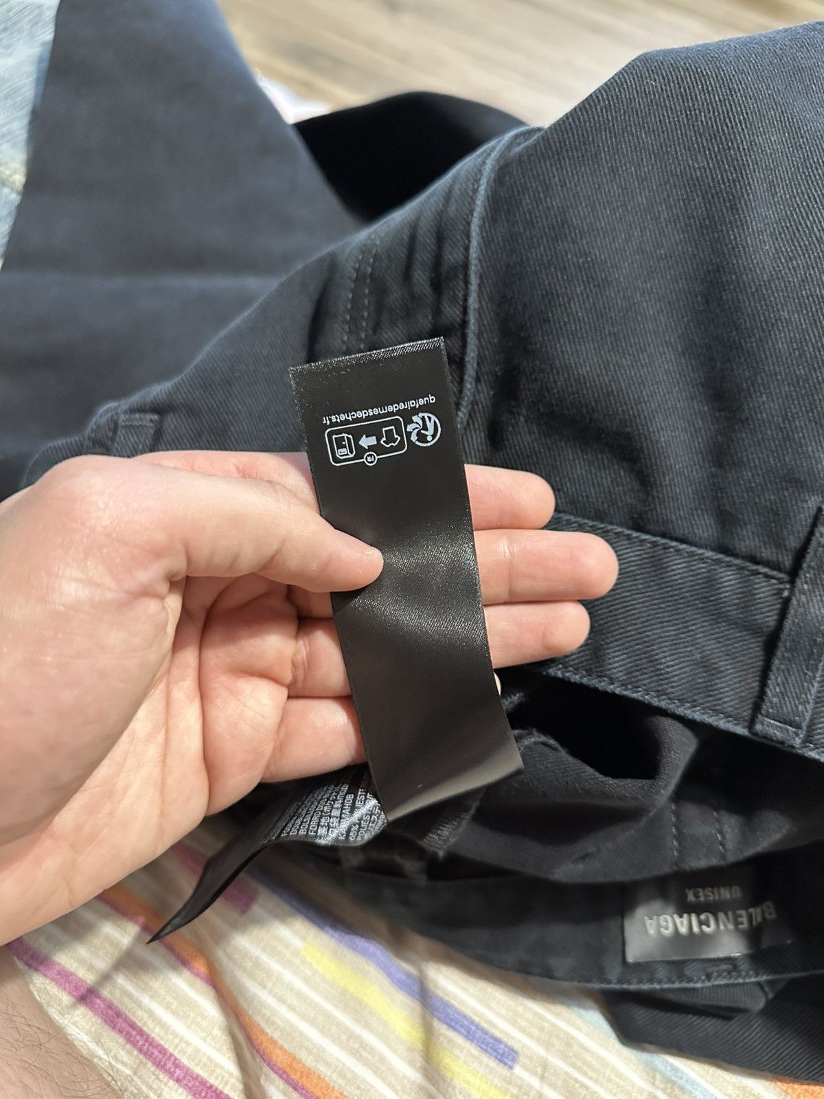 Balenciaga [M] 1550$ Black flared double knee jeans Size US 31 - 23 Thumbnail