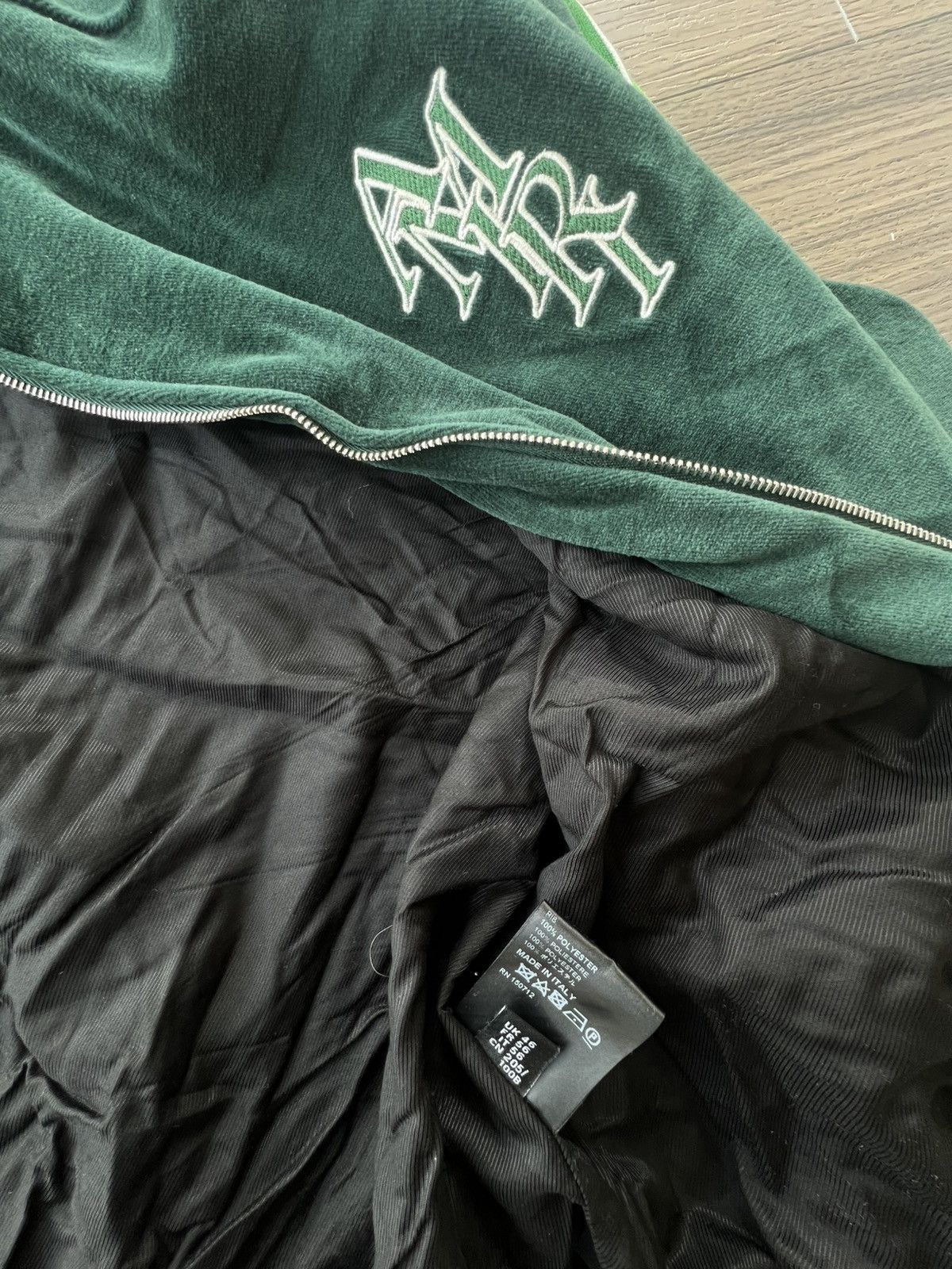 Amiri AMIRI Stacked Monogram Velour Track Jacket Size US XXL / EU 58 / 5 - 4 Thumbnail