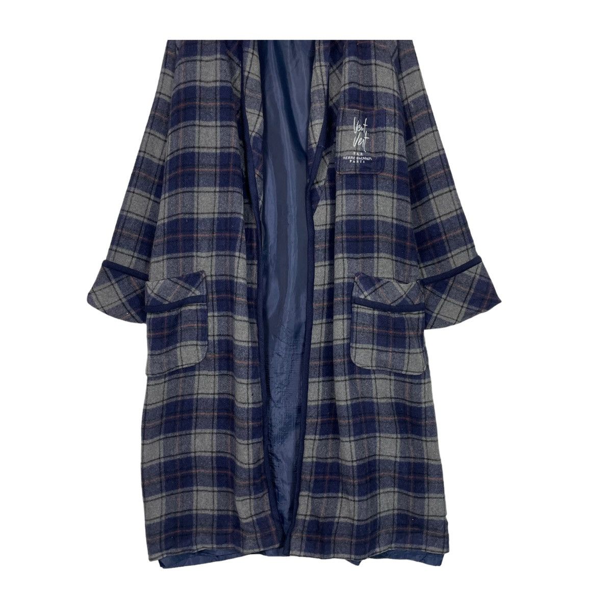 Japanese Brand × Pierre Balmain × Vintage 💥VTG PIERRE BALMAIN TARTAN NOVA CHECK ROBE Size US M / EU 48-50 / 2 - 6 Thumbnail