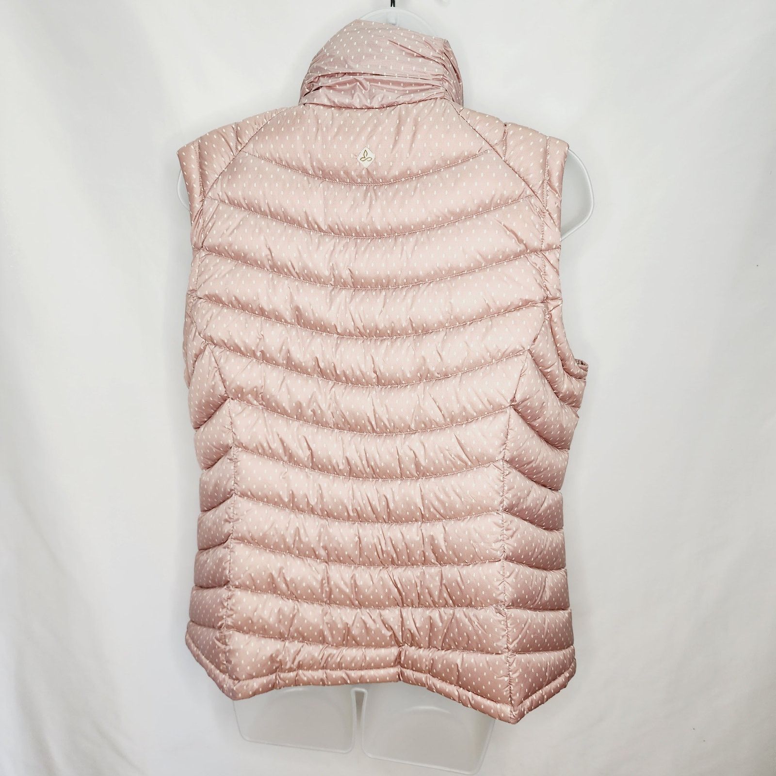 Prana Prana Lyra Womens Mauve A lots Dots Down Puffer Winter Vest Size L / US 10 / IT 46 - 12 Thumbnail