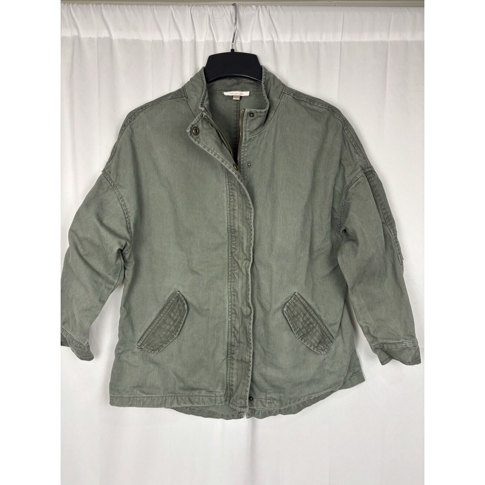 Other Skies are Blue Women’s Army Green Cargo Jacket Military S Size S / US 4 / IT 40 - 2 Thumbnail