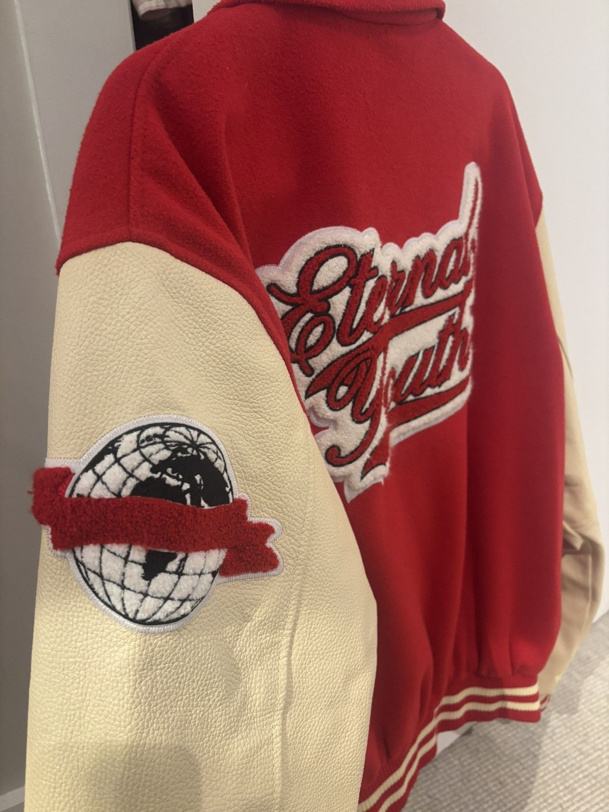 Other 0275 Red Eternal Youth Bomber Jacket Size US XL / EU 56 / 4 - 4 Thumbnail