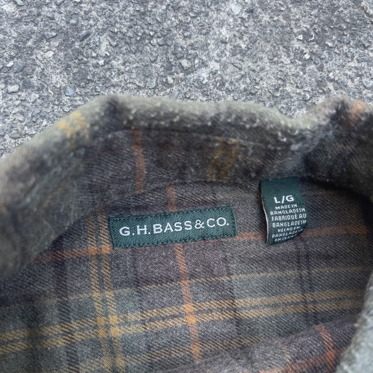 G.H. Bass & Co. × Vintage Vintage GH BASS Flannel Shirt Size US L / EU 52-54 / 3 - 3 Thumbnail