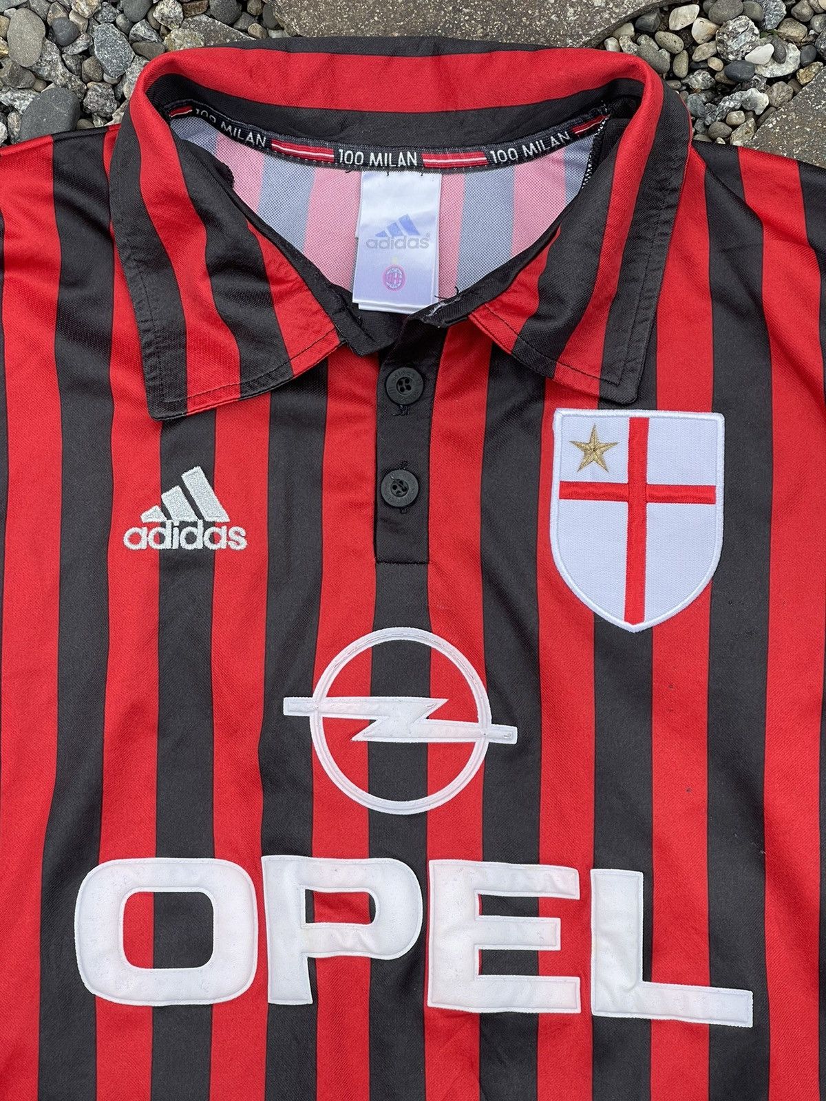 Adidas × Vintage 1999/2000 Adidas Milan #7 Shevchenko vintage soccer jersey Size US XL / EU 56 / 4 - 7 Thumbnail