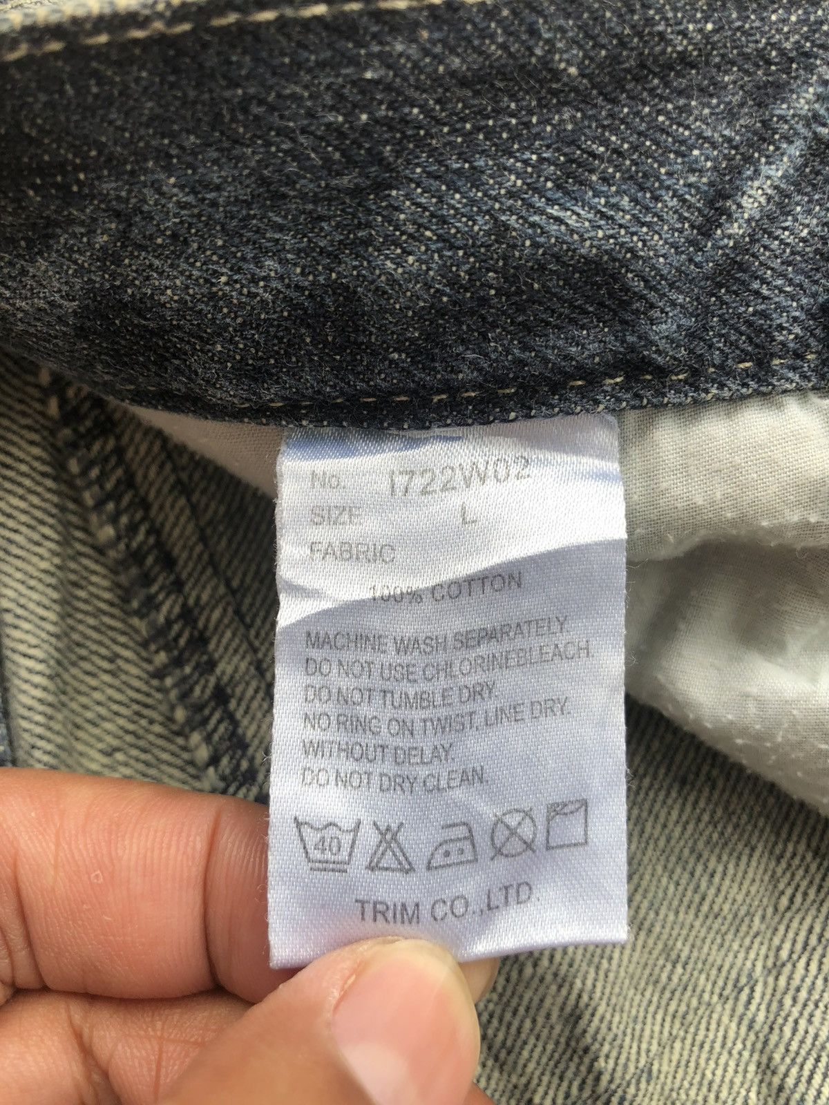 Japanese Brand Japanese Denim Lab Double Waist Distressed Denim Slim Size US 34 / EU 50 - 21 Thumbnail