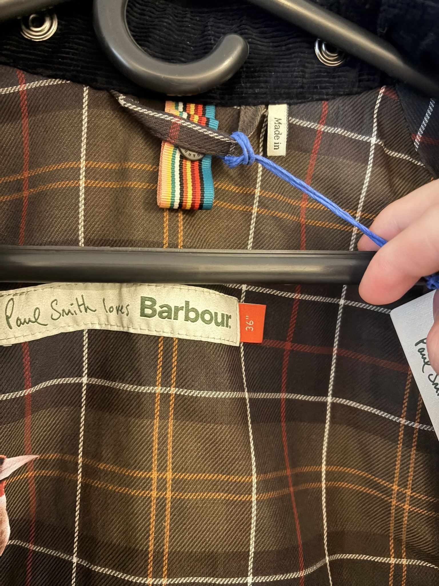Barbour × Paul Smith Red Ear Barbour X Paul Smith Transport Waxed Jacket - Unisex Size US S / EU 44-46 / 1 - 3 Thumbnail