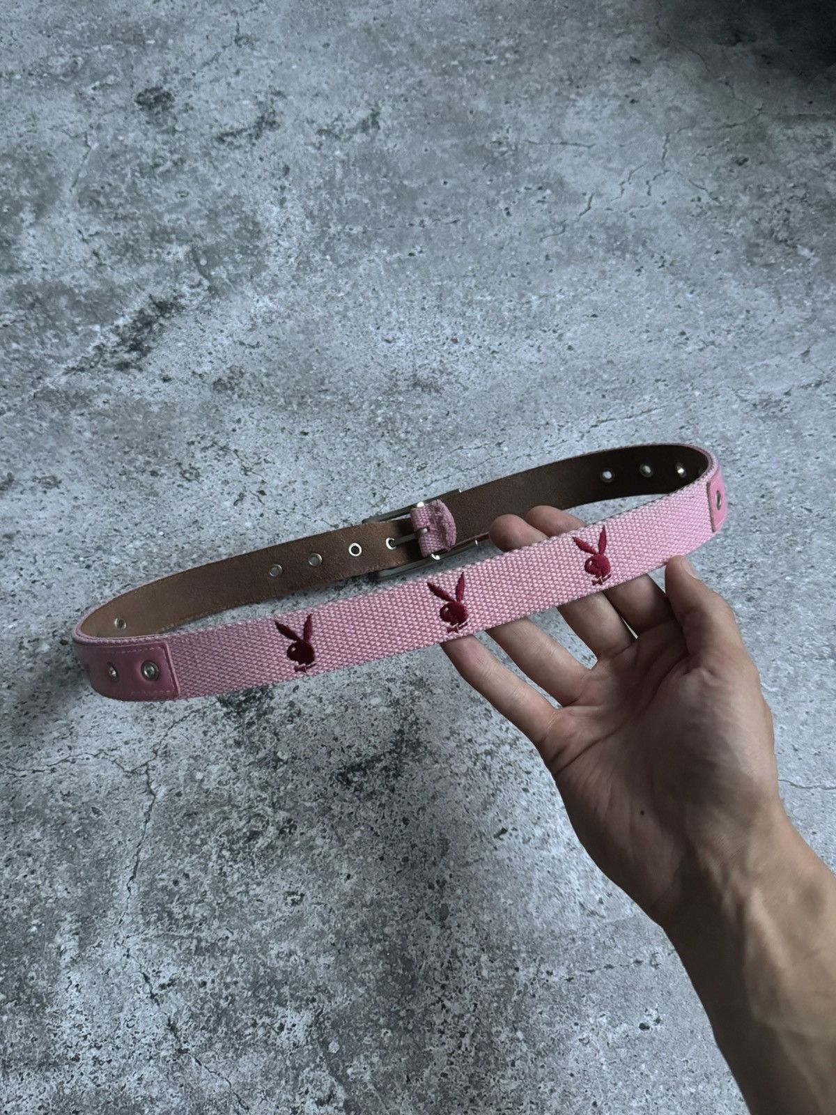 Playboy × Vintage Vintage PlayBoy leather pink Y2K belt Size ONE SIZE - 1 Thumbnail