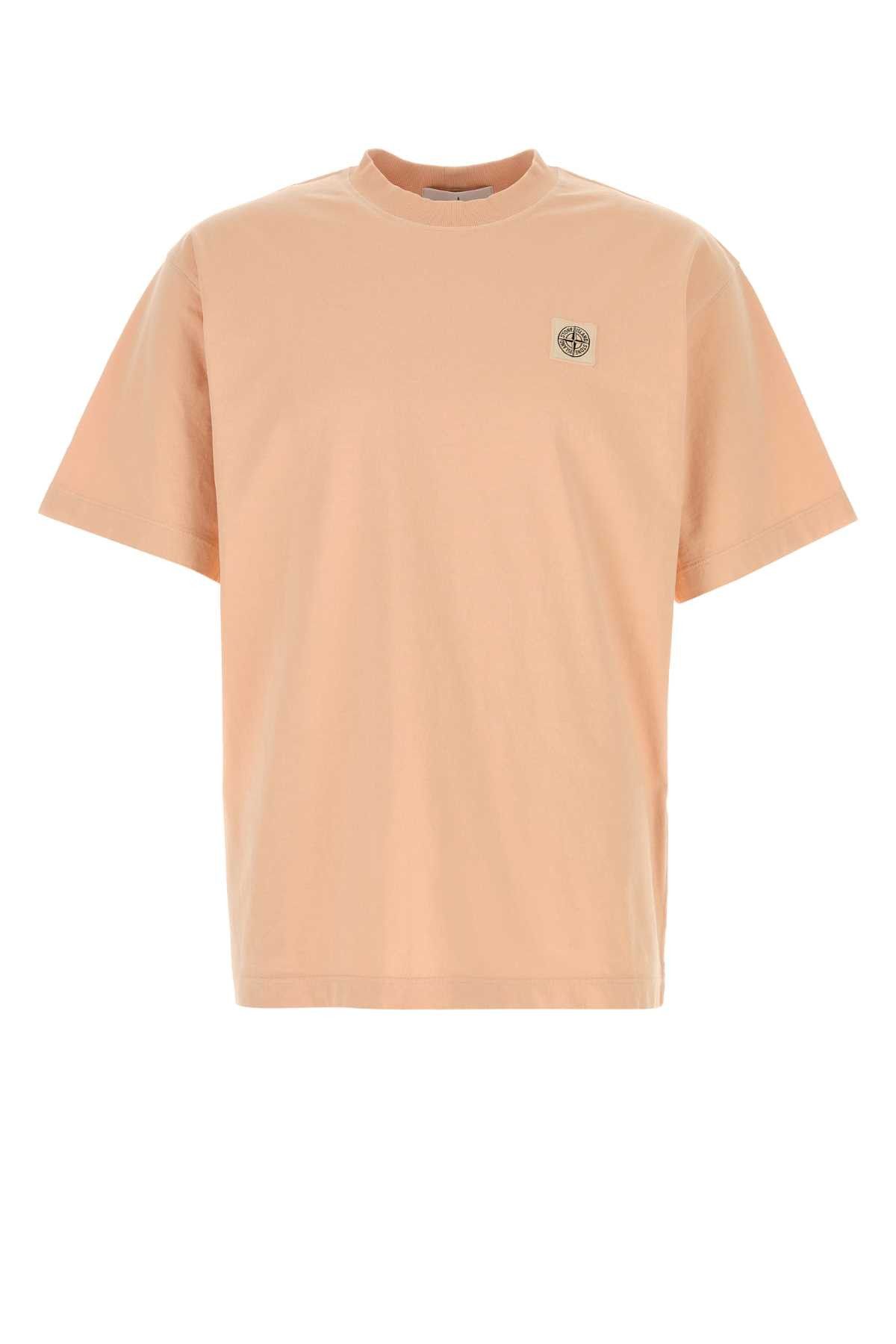 Stone Island Peach Cotton T-Shirt Size US XXL / EU 58 / 5 - 1 Thumbnail
