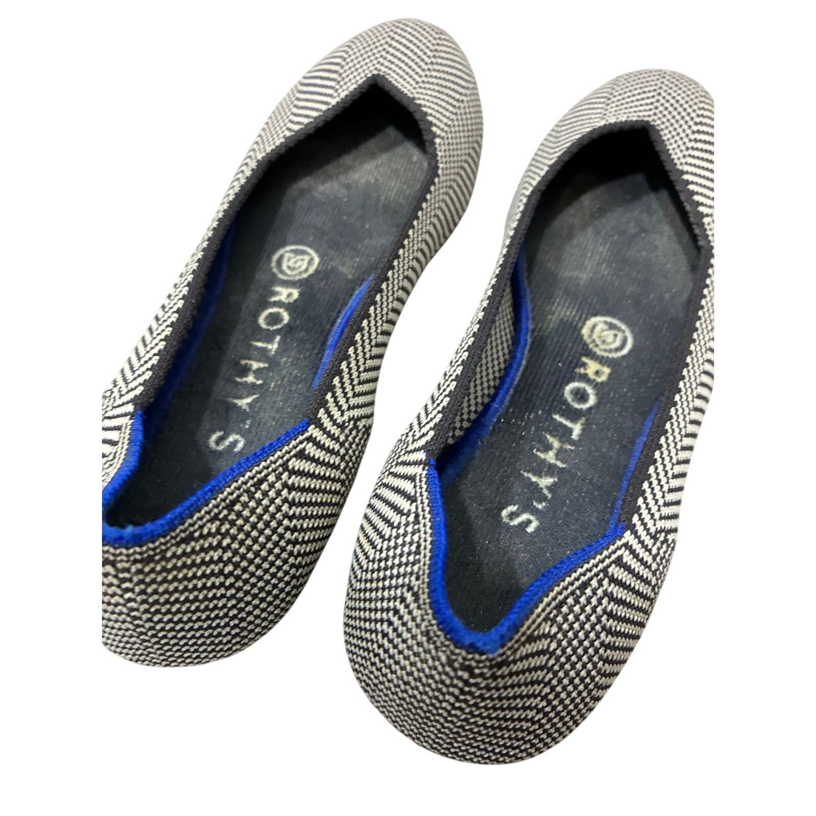 Other Rothy's Flannel Grey Herringbone Flats Washable Ballet 6 Size US 6 / IT 36 - 2 Thumbnail