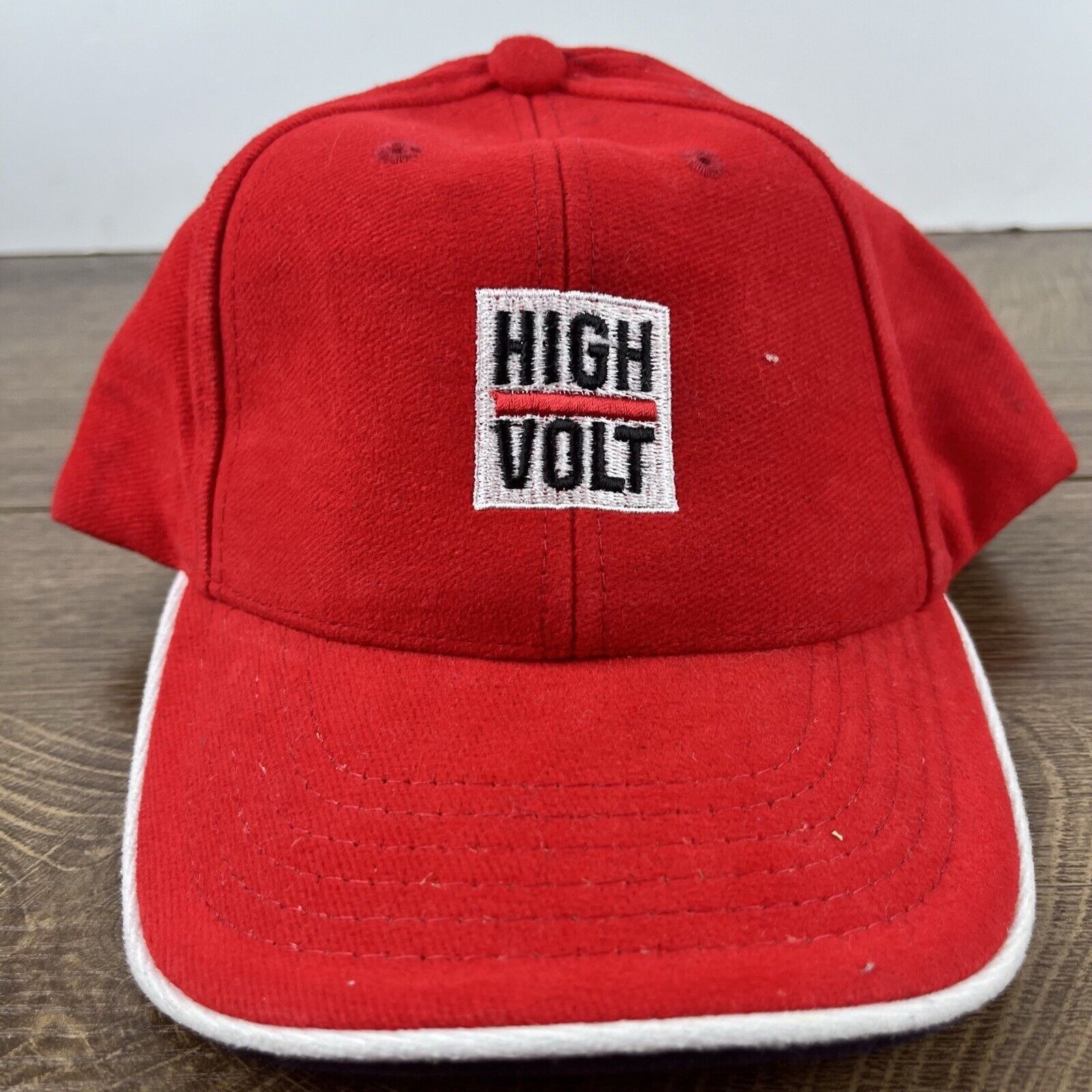 Other High Volt Hat Red Cap Adjustable Hat Red Adult Fit Hat Size ONE SIZE - 4 Thumbnail